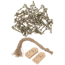 Esențial pentru realizarea de bijuterii DIY: Cheie schelet vintage, cadou de nuntă, pandantiv din bronz antic, culoare unică, aliaj de înaltă
