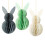 6pcs Lovely Rabbit Honeycomb Ornaments Tree Hanging-Gray 2
