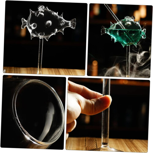 1 Piece Creative Pufferfish Shaped Cocktail Glass for Parties 1