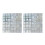 2pcs Heat Insulation Square Shell Coasters Heatproof-White L 1
