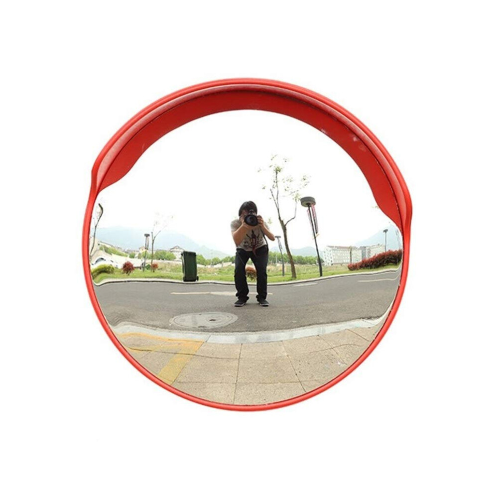 45Cm Convex Safety Mirror With Wideangle View, Rainproof Antiimpact Blind Spot Mirror For Outdoor Parking 9119770593092