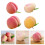 Fruits artificiels de pêche, 2 pièces, pour-Pêche jaune 3