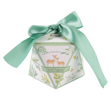 Elegante Gastgeschenkboxen mit Schleife, vielseitige Geschenkbehälter für Leckereien, Pyramidenförmige Bonbonboxen in Marmoroptik für