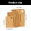 Bamboos Cutting Boards Fruit Vegetable-Three piece suit 3