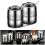 2pcs Double Layer Salt And Spices Shaker Stainless Steel Double 2