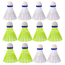 12Stk Farbige Nylon Badmintonbälle Strapazierfähig Für Sport Und Spaß