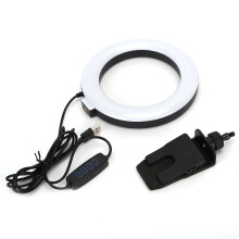 Luce ad anello per laptop a risparmio energetico, illuminazione per webcam per la tua luce portatile a clip, luce ad anello con luminosità