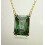 (Green rectangular diamond necklace) Devil's Eye Necklace, Dynamic Tassel Swan High Sparkle Austrian Crystal Necklace 1