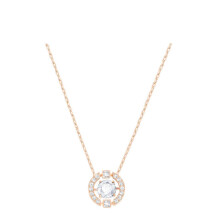 (Dynamic rose gold and white diamond necklace) Devil's Eye Necklace, Dynamic Tassel Swan High Sparkle Austrian Crystal Necklace