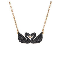 (Two black swan necklaces) Devil's Eye Necklace, Swarovski Dynamic Tassel Swan Necklace