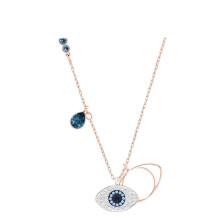 (Devil's Eye Necklace) Devil's Eye Necklace, Swarovski Dynamic Tassel Swan Necklace