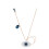 (Devil's Eye Necklace) Devil's Eye Necklace, Swarovski Dynamic Tassel Swan Necklace 1
