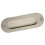 Solid Brass Oval Flush Pull Handle, Stainless Steel With Satin Nickel Finish, Concealed Screws For Wide Application, Easy To Install, Includes Fixing 1