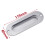Solid Brass Oval Flush Pull Handle, Stainless Steel With Satin Nickel Finish, Concealed Screws For Wide Application, Easy To Install, Includes Fixing 2
