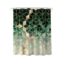 Duschvorhang in leuchtenden Farben, lichtundurchlässiges, geometrisches Muster, wasserdichtes Polyestergewebe für Badezimmer, Studentenwohnheim,