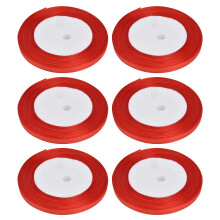 Einfarbiges Satinband zum Verpacken von Geschenken, für Bastelarbeiten und DIY-Projekte. Hergestellt aus Polyestergewebe. Dekorationsband für
