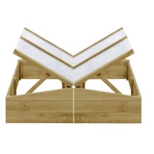 Serres set van 2 geïmpregneerde vurenhouten 100 x 50 x 35 cm groen