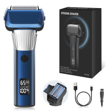 Electric Shaver for Men 5Blade Foil Razor with PopUp Trimmer USBC Wet Dry Close Shave