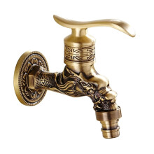 Cold Water Brass Garden Tap Outdoor Antique Washing Machine Faucet 1Pcs (DT002)