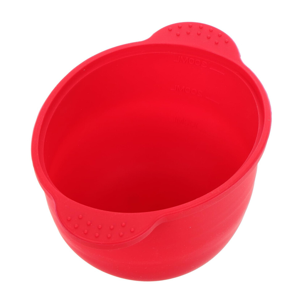 Red Silicone Wax Warmer Pot 300Ml Foldable Nonstick Liner Bowl For Hair Removal And Professional Waxing