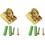 Gold Wall Plate Rope Hook Set with Large Loop for Elegant Crowd Control in Hotels and Theaters 2