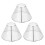 3Pcs Practical Silver Cooker Hood Filter Net Sturdy Oil Nets 1