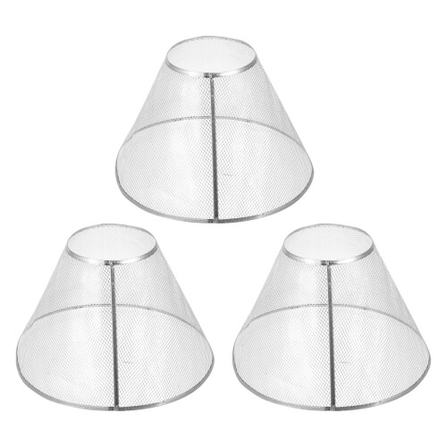 3Pcs Practical Silver Cooker Hood Filter Net Sturdy Oil Nets