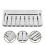 Türklappe Fetten Grillgitter Silver Rostfreier Stahl 11