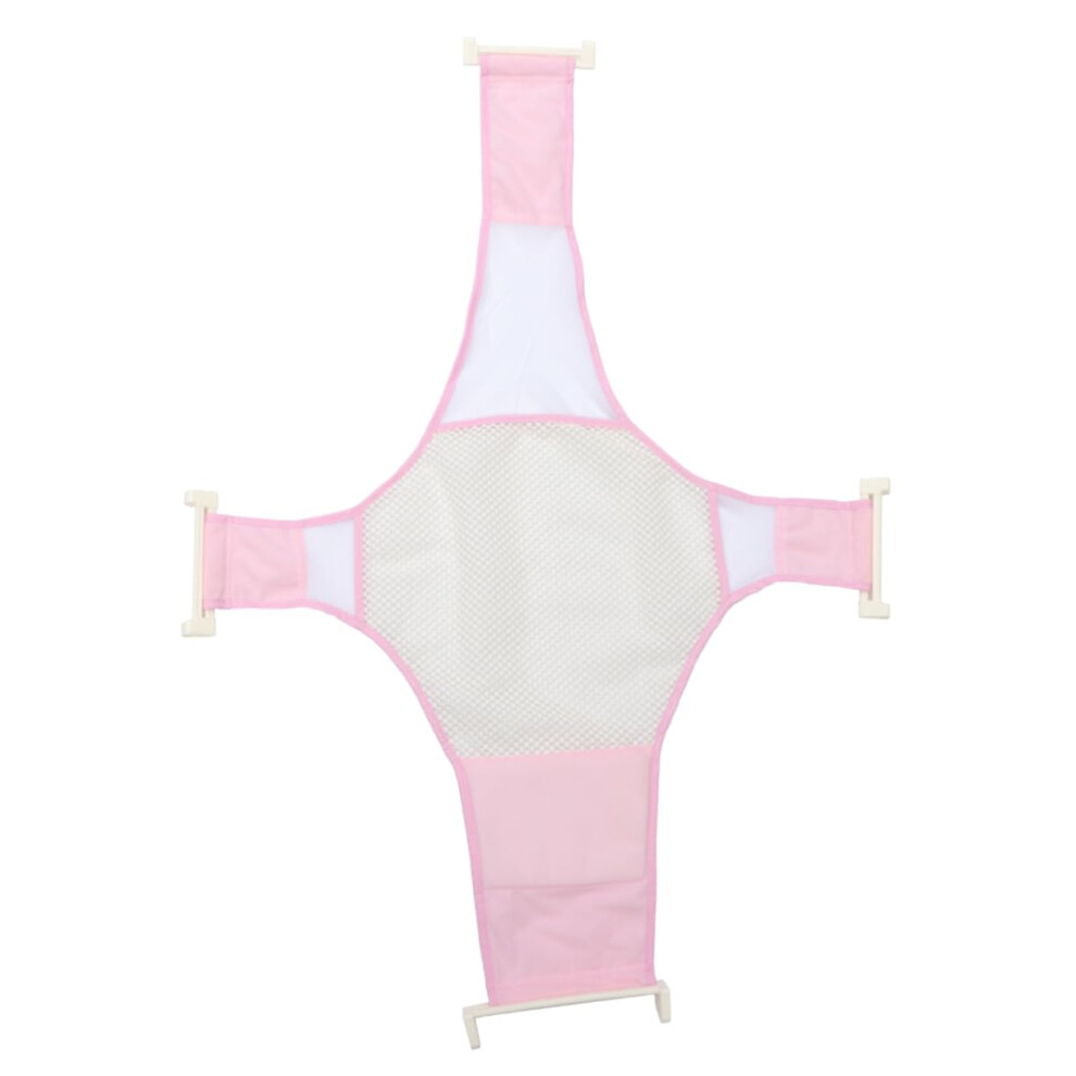 Newborn Baby Bath Seat Support Mesh Adjustable Shower Net for Infant Boys Girls Comfort