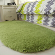 (Grass green, 140*200cm) Solid color silk and wool in ins style, living room, bedside, girl's room, sofa, plush carpet