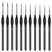 Brush Set, Fine Brushes, Acrylic Paints, 11 Pieces Watercolour Brushes