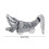 Animal Brooch Zinc Alloy Construction Scratch Resistant Lapel-D 4
