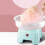 Candy Floss Machine for Children, Cotton Candy Machine, Automatic Quick Heating, Split Design for Home, EU, 220 V (D50 Blue) 5