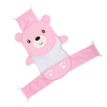 Baby Bath Seat Support Soft Mesh Safety Net for Newborn Infant Shower with Cartoon Design