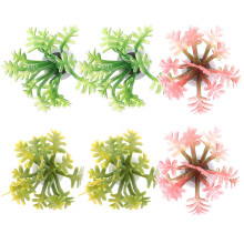 6Pcs Miniature Resin Potted Plants Tiny Toys Home Decoration Set
