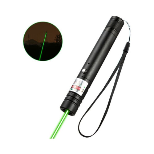 High Power Laser Pointer, Green Laser Pointer Long Range 2000M High Intensity Beam Rechargeable USB Charging Flashlight with Adjustable Focus, Durable