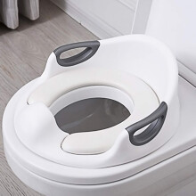 Toilet Trainer for Toddlers, Ergonomic Designs Children's Toilet Seat for Boys and Girls, Universal Fit with Non-Slip Strip, Soft Cushion Detachable f