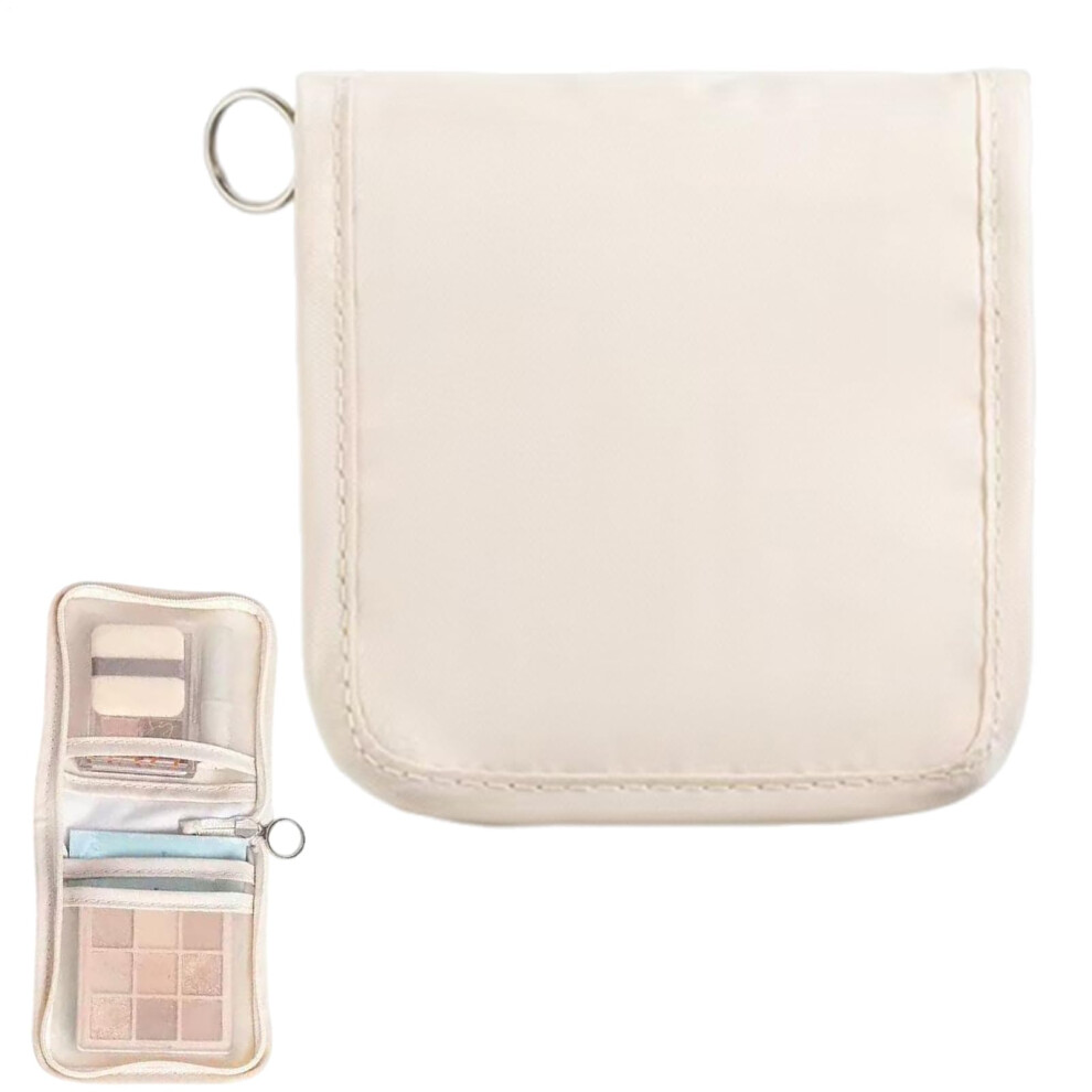 Pill Organizer  Pill Bag Medicine Pouch, Portable Mini Medicine Container, Prescription Cosmetic Storage Lipsticks, Small Items Creamcoloured