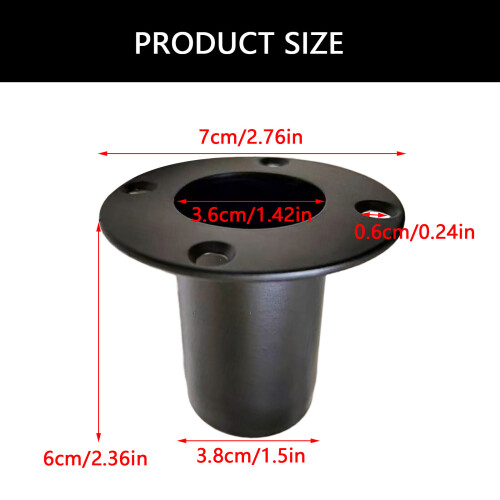 Base de montage de haut-parleur en métal de 70mm, Support audio 2