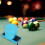 Billard-Kreidekoffer-Set, achteckig, magnetisch, 11