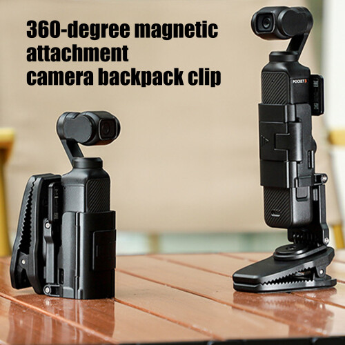 360 Degree Rotatable Camera Clip for Pocket 3 Camera Backpack 1