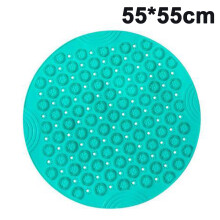 Accessoire de salle de bain incontournable : tapis de bain antidérapant, tapis de douche transparent avec trous d’évacuation, surface massante,