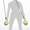 Multipurpose swimming trainer with additional paddle support for effective strength building Yellow 20lb 3