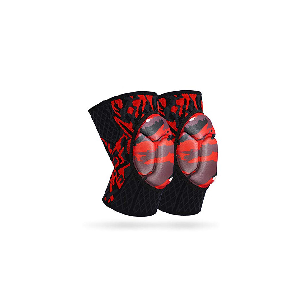 Basketball Knee Protector Sleeve Elastic Support Blue Red 9119770597601