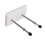 Skateboard Deck Hanger,  Acrylic, Easy Installation, Floating Effect Wall Mount for Deck Display White 1