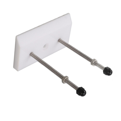 Skateboard Deck Hanger,  Acrylic, Easy Installation, Floating Effect Wall Mount for Deck Display White