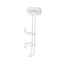 Organisateur mural élégant pour sèche-cheveux, support adhésif innovant pour accessoires de coiffure, rangement gain de place pour salle de bain,