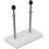 Skateboard Deck Hanger,  Acrylic, Easy Installation, Floating Effect Wall Mount for Deck Display White 2