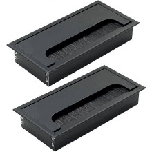 (As show, One size) Rectangular Cable Grommet Wire Hole Covers 160mm X 80mm - Pack Of 2