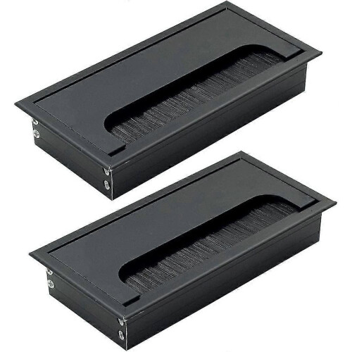 (As show, One size) Rectangular Cable Grommet Wire Hole Covers 160mm X 80mm - Pack Of 2